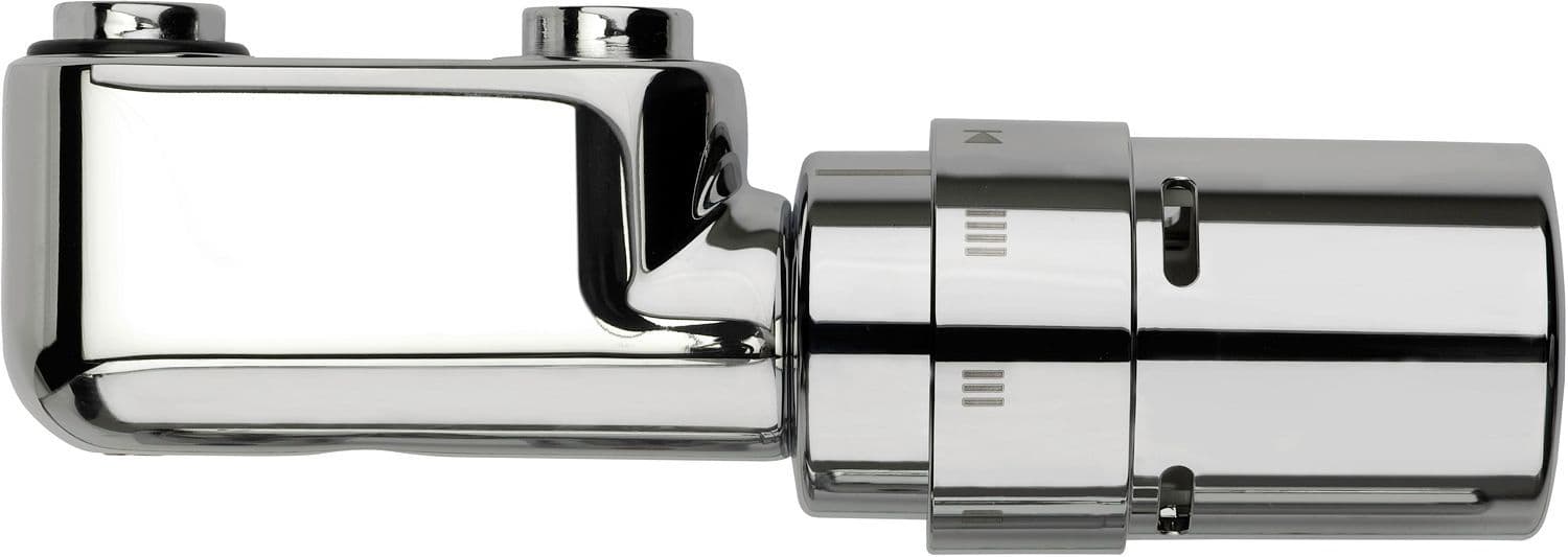 SET VANNE DESIGN AVEC TETE THERMOSTATIQUE DE LUXE VASCO EQUERRE CHROME vue 1