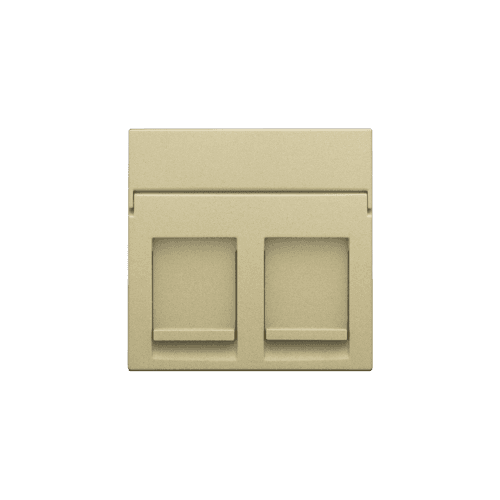 Enjoliveur data 2x RJ, couleur gold coated vue 1