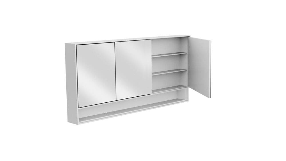 Falper Shape Evo armoire de toilette 1200mm 2 portes black vue 1