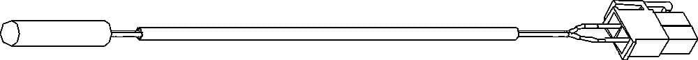 SONDE DE TEMPERATURE POUR BALLON TAMPON CTN 1000MM PAC COMPRESS 3000-6000-7000 BOSCH vue 1