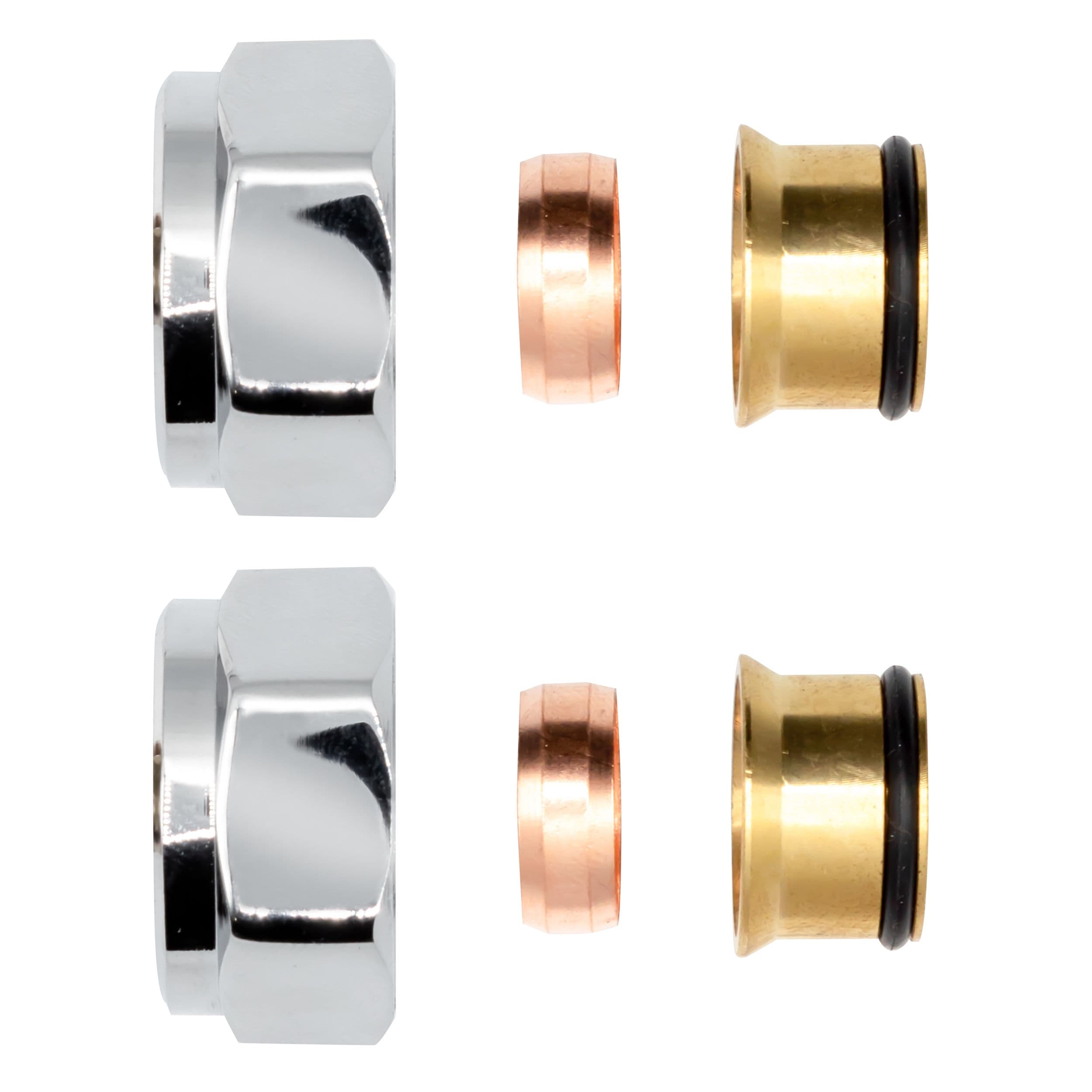 RACCORD À COMPRESSION CHROME EKX15 2PCS vue 1