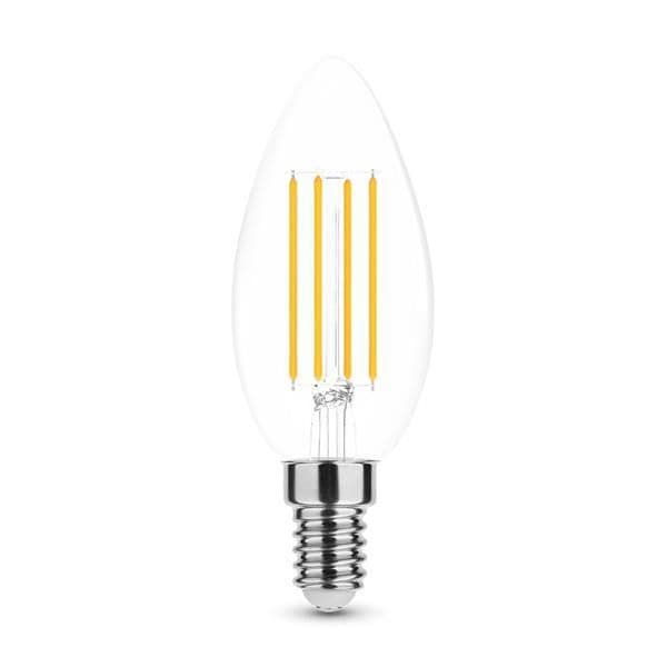 Lampe filament Led flamme - 7W - E14 - 2700K - 360° - 806lm - dimmable vue 1