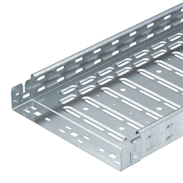 Chemin de câble longueur 3m largeur 500mm hauteur 60mm épaisseur 0.9mm galva / sendzimir vue 1