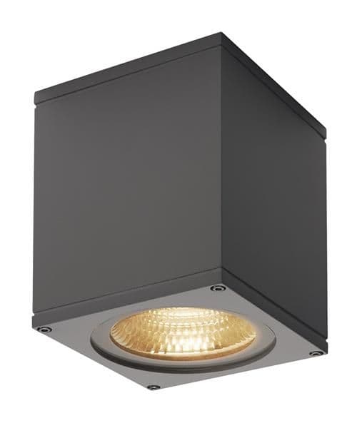 Applique extérieure Big Theo wall, flood down, Led, 3000K, Anthracite, l / h / p 13 / 14 / 13,5cm vue 1