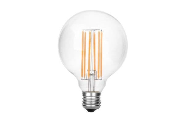 Lampe Led filament boule G95 6W 230Vac E27 opal 2200K WWW dimmable vue 1