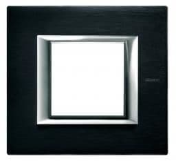 Axolute - plaque 2 modules Anthracite Brossé vue 1
