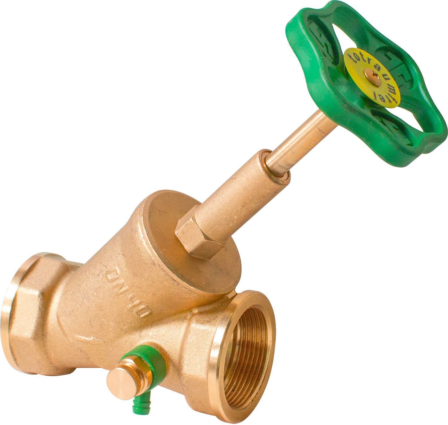ROBINET D'ARRET FILETE POUR PURGEUR LAITON 2"FF vue 1