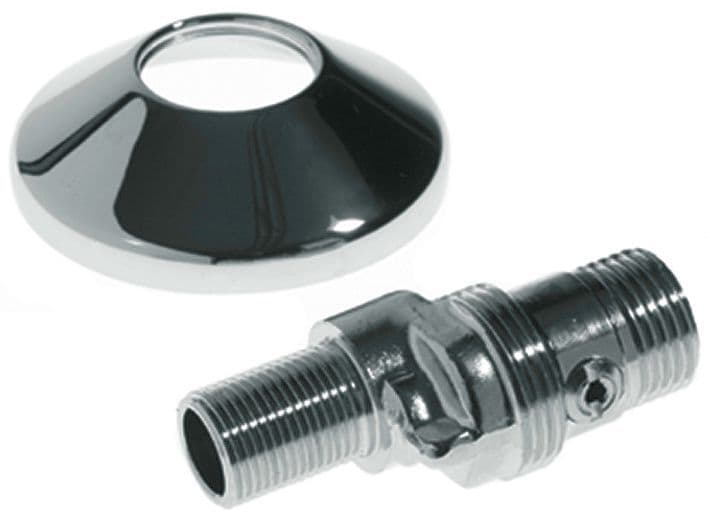 RACCORD S A FERMER 3/4"-1/2" CHROME vue 1