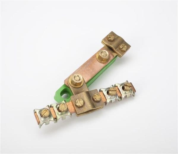 Barrette de coupure de terre avec bornes équipotentielles vue 1