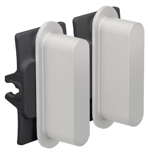 Ensemble Niko Rocker pour des fonctions de commutation double, couleur alu grey brushed vue 1