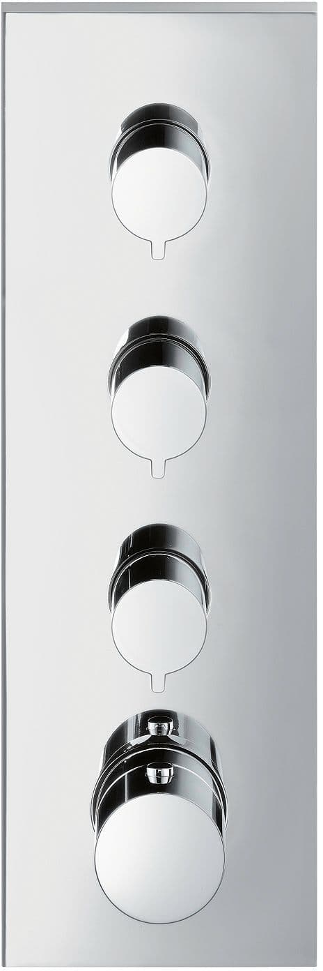 SET DE FINITION THERMOSTAT+ 3 ROBINET D'ARRET AXOR STARCK SHOWER COLLECTION CHROME vue 1