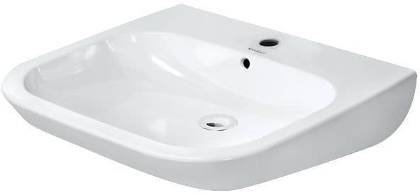 LAVABO DCODE PMR DURAVIT AVEC TROP-PLEIN BLANC vue 1