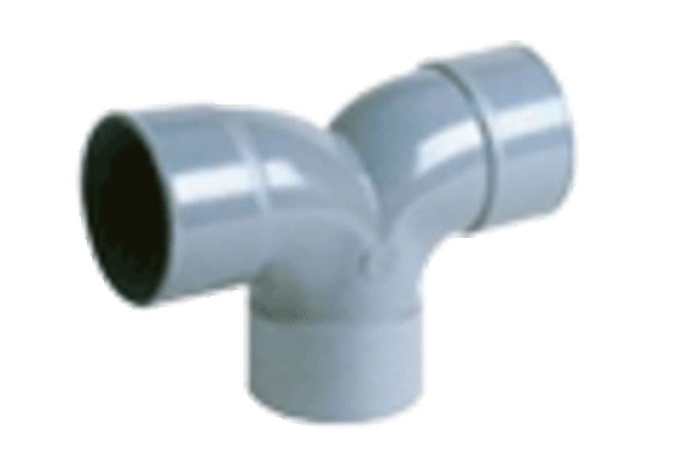 Nicoll raccord à coller PVC coude double 87,3° FFF 40 gris vue 1
