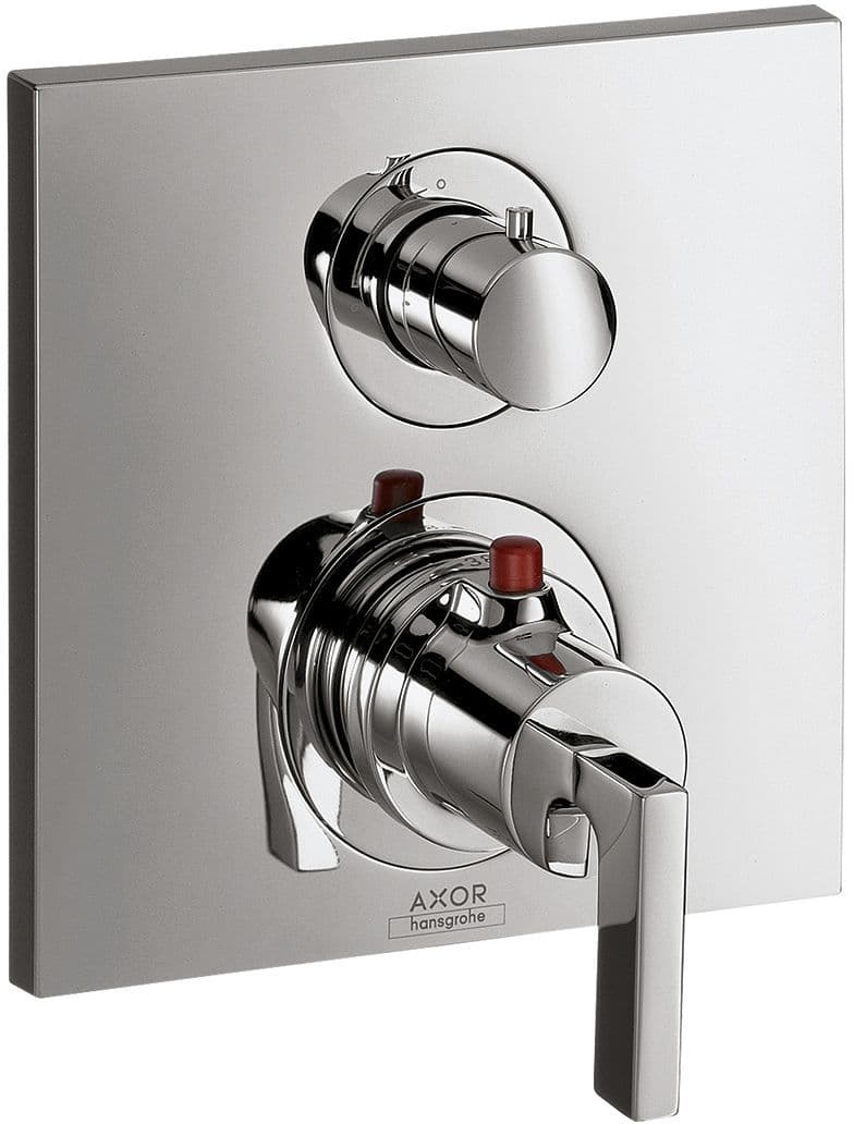SET DE FINITION THERMOSTAT A ENCASTRER + INVERSEUR CITTERIO HANSGROHE CHROME vue 1