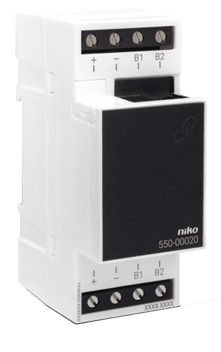 Accoupleur de rail pour Niko Home Control vue 1