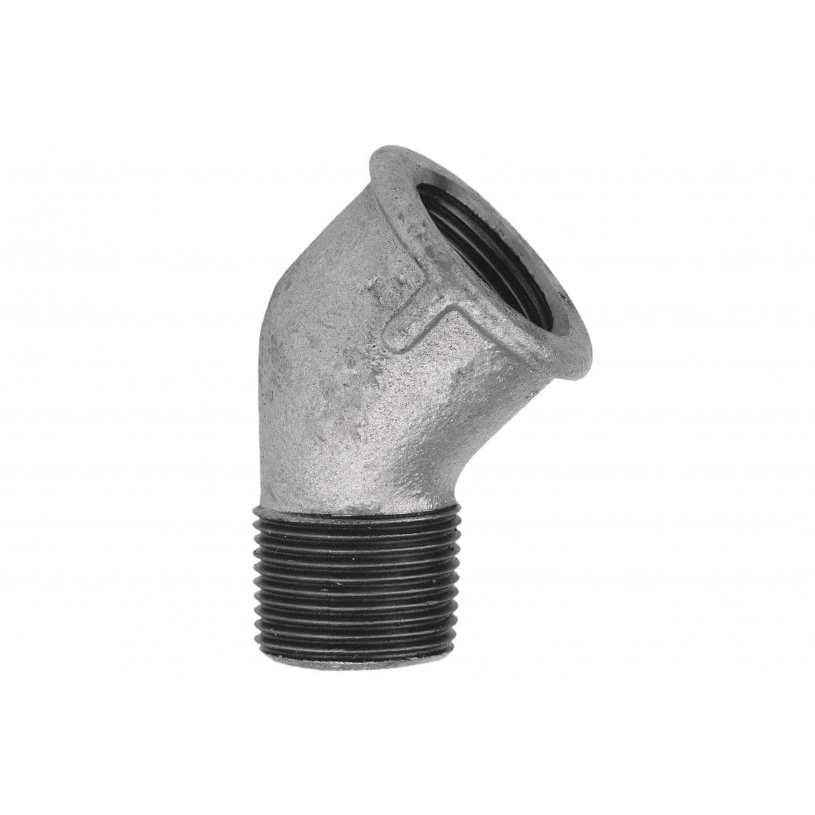 989728055 FM coude 45°, galvanisé, 1/2" F x 1/2" M, (121) vue 1