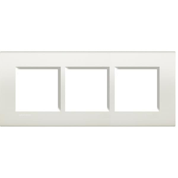 LivingLight - plaque rectangulaire 3 x 2 modules 57mm Blanc vue 1