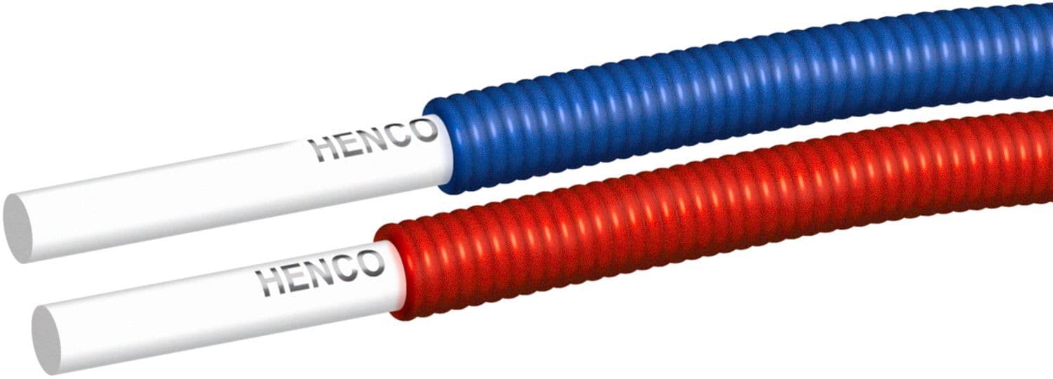 TUBE MULTICOUCHE + GAINE 16X2 ROUGE ROULEAU 50M HENCO vue 1