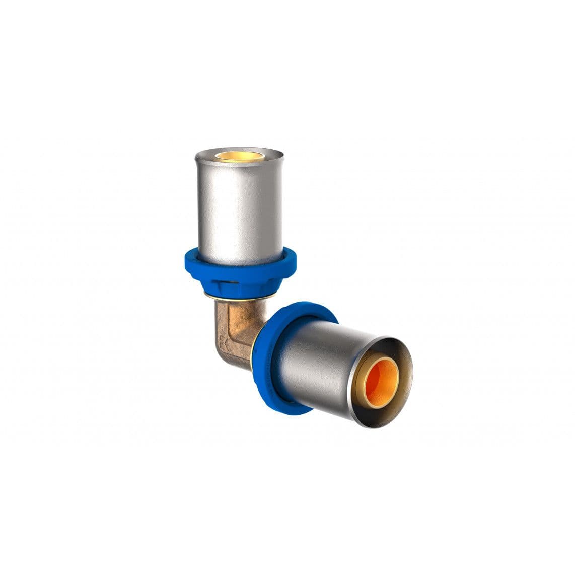 988714255 LT coude 90°, vierge, 20 mm, raccord à sertir pour tube multicouche vue 1