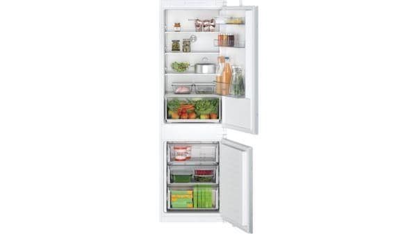 Réfrigérateur - intégrable serie 2 Bottom-freezer - 177,5cm NoFrost, classe E, 35dB, multibox, Led d vue 1