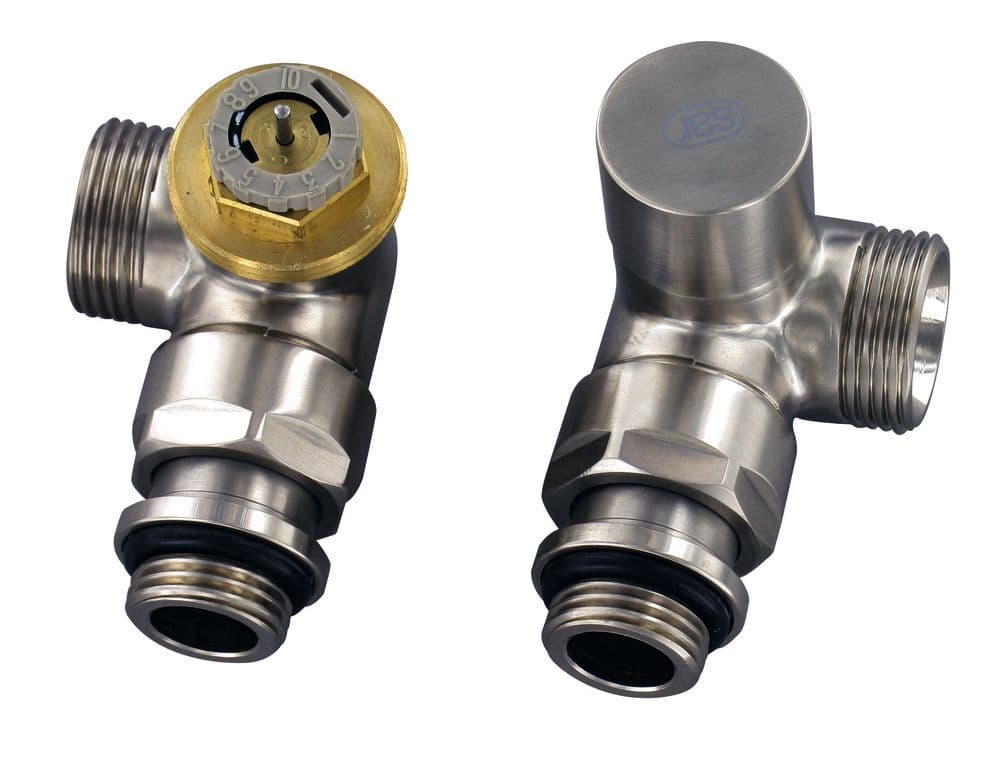 Comap set décoratif corps de robinet + raccord de retour 1/2" double équerre blanc vue 1