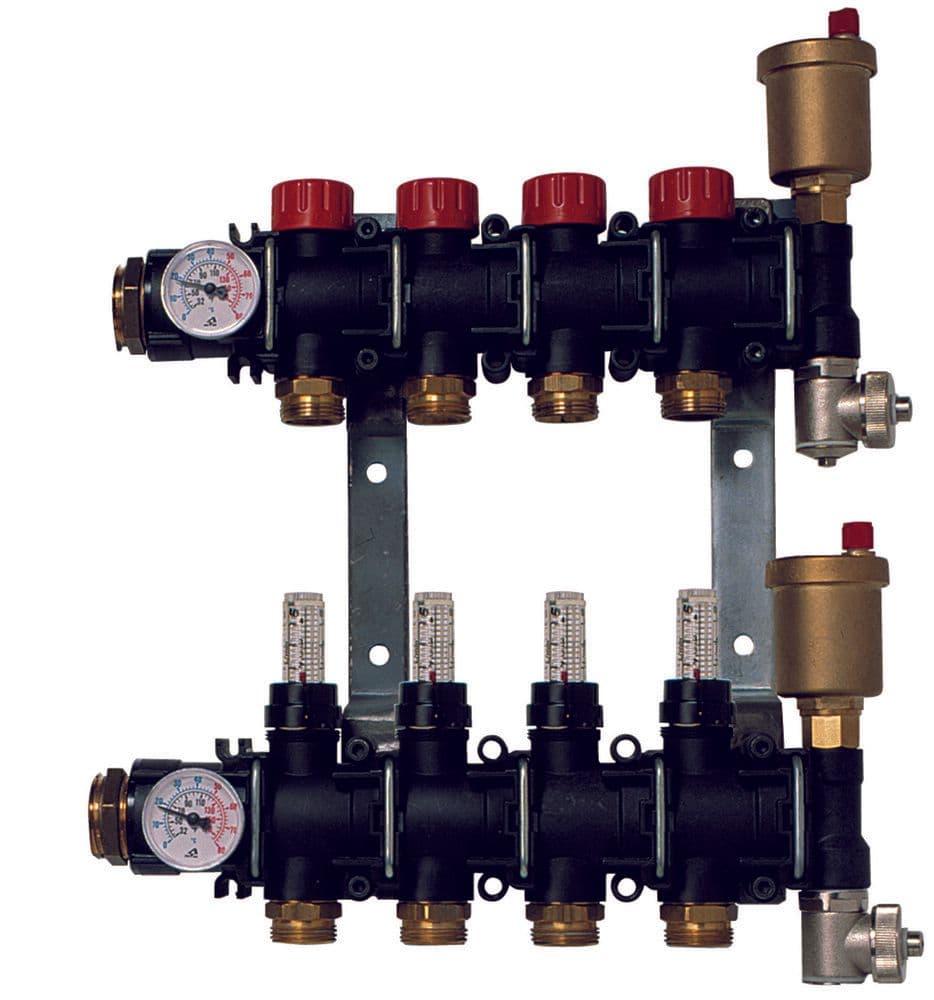 Comap collecteur synthétique 2 circuits avec debitmètre 0,6 2,4 L/min vue 1