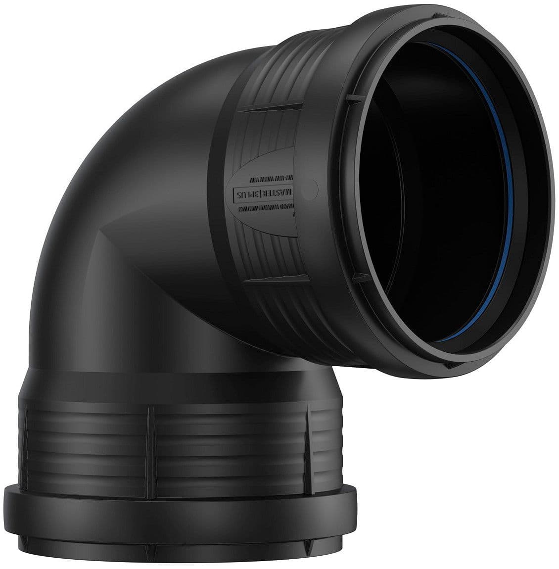 COUDE PP 90°.FF 125MM NOIR vue 1