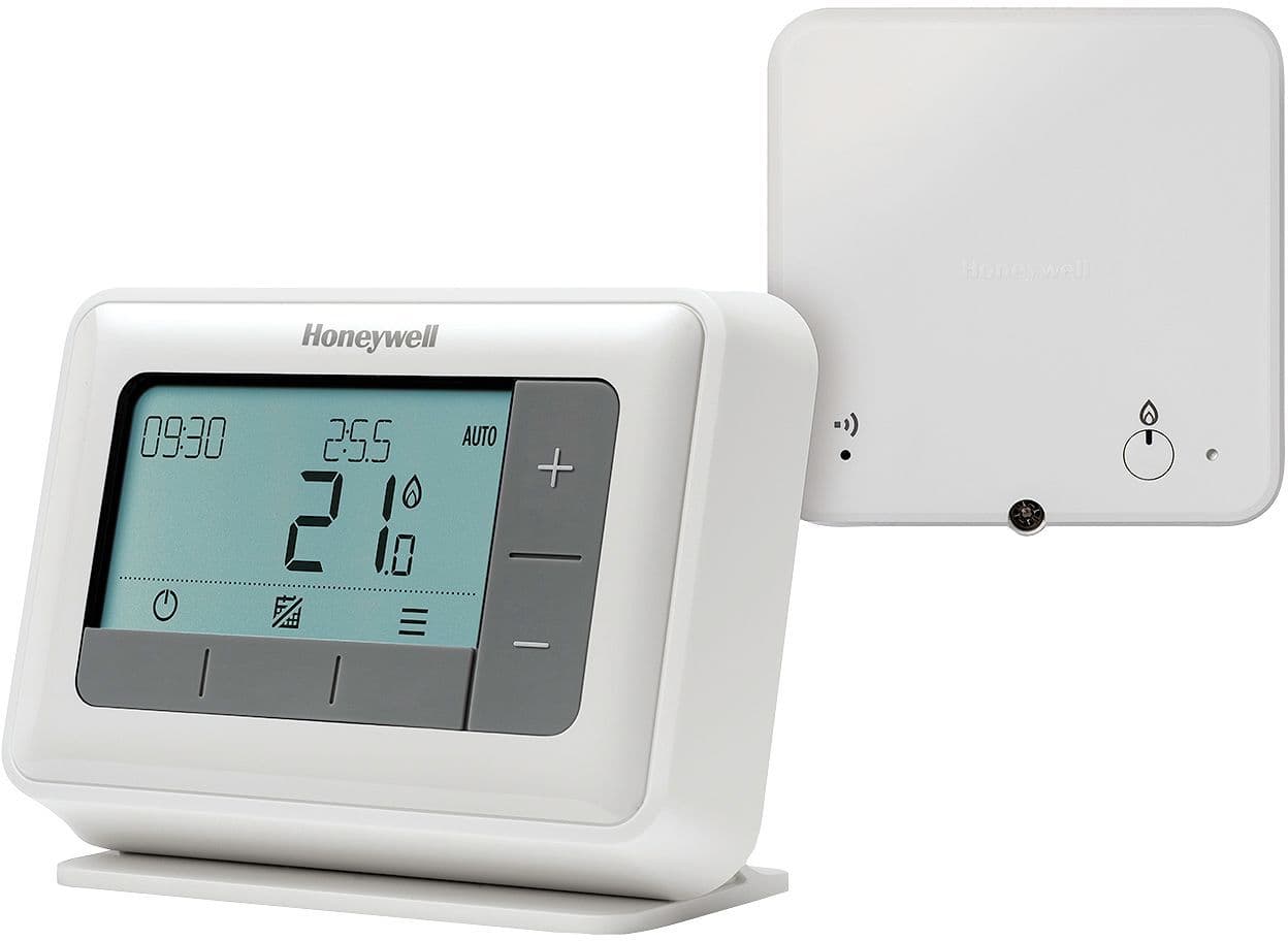 THERMOSTAT D'AMBIANCE DIGITALE T4R HONEYWELL PROGRAMME HEBDOMADAIRE SANS FILS vue 1