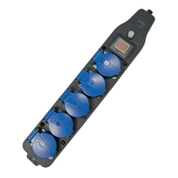 Multibloc 5 prises R5 230V 16A + interrupteur vue 1