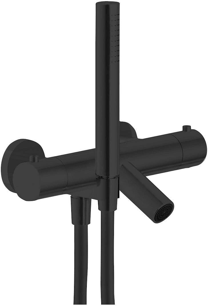 THERMOSTAT BAIN LIVE NOBILI COMPLET NOIR MAT vue 1