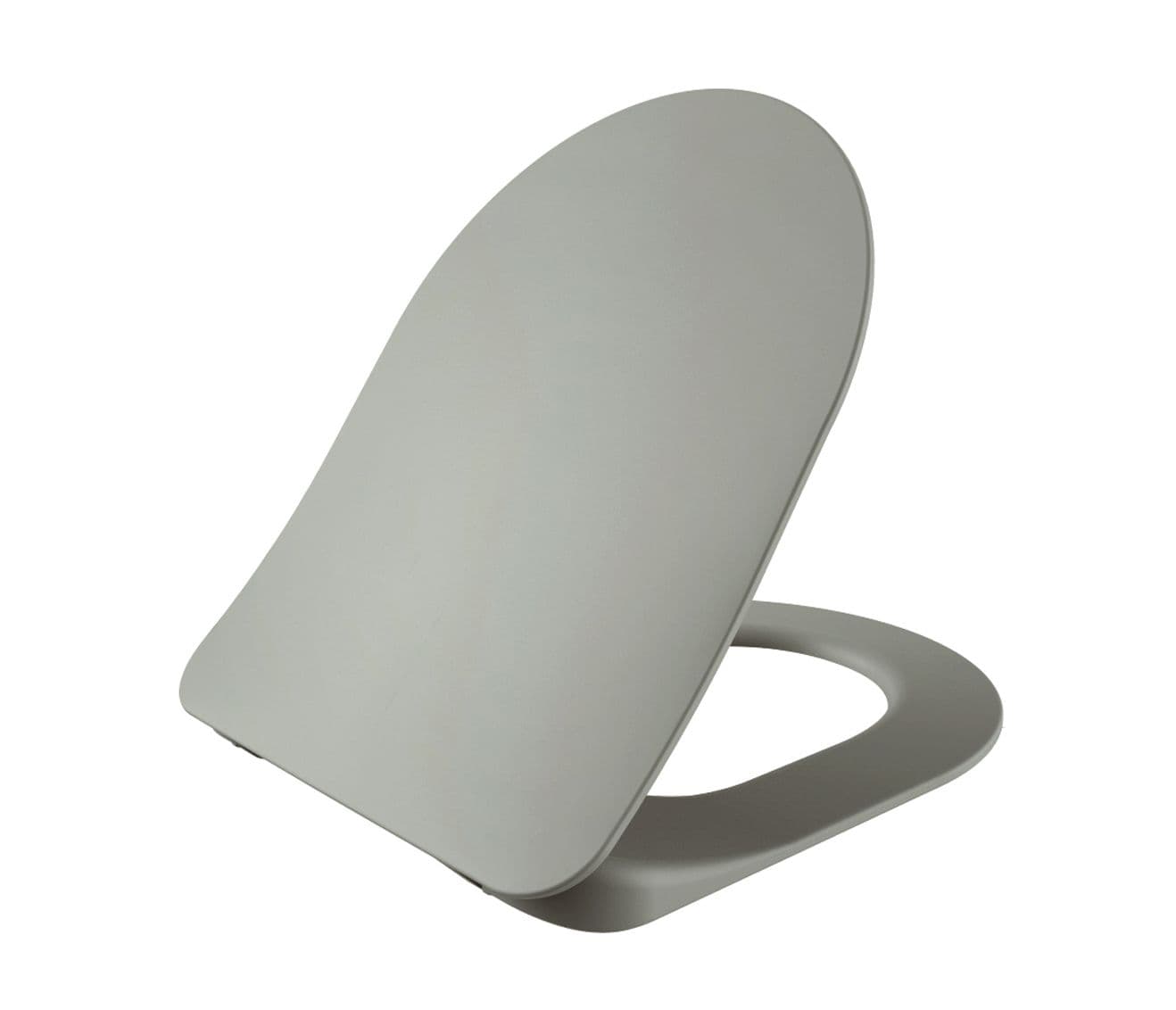 CREAVIT DUCK ABATTANT WC - MODÈLE D - DESIGN FIN - FREIN DE CHUTE - DÉCLIPSABLE - DUROPLAST - CHARNIÈRES EN INOX - GRIS FROID vue 1