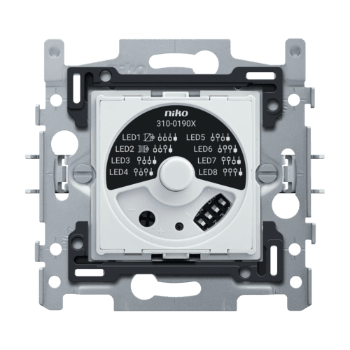 Socle pour variateur à bouton rotatif universel avec déparasitage TCC, 5 – 325 W, connexion à 3 fils vue 1