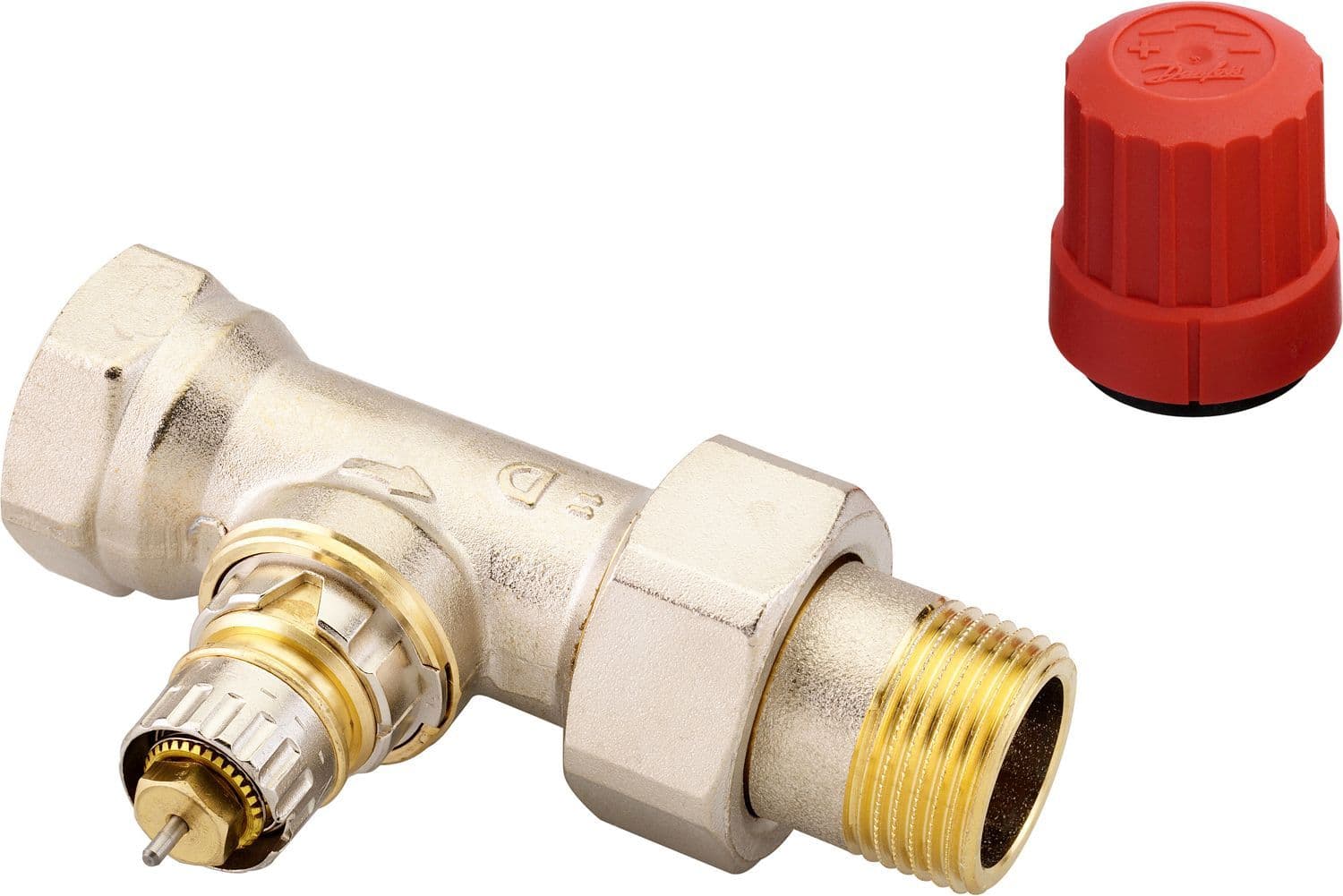 VANNE RADIATEUR THERMOSTATIQUE DANFOSS DROITE 3/4"MF vue 1