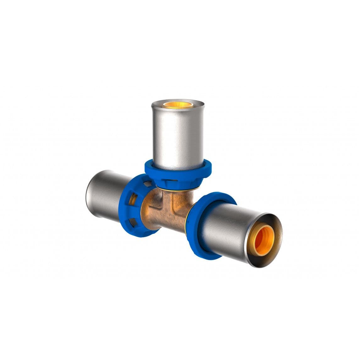988717355 LT pièce en T, vierge, 26 mm, raccord à sertir pour tube multicouche vue 1
