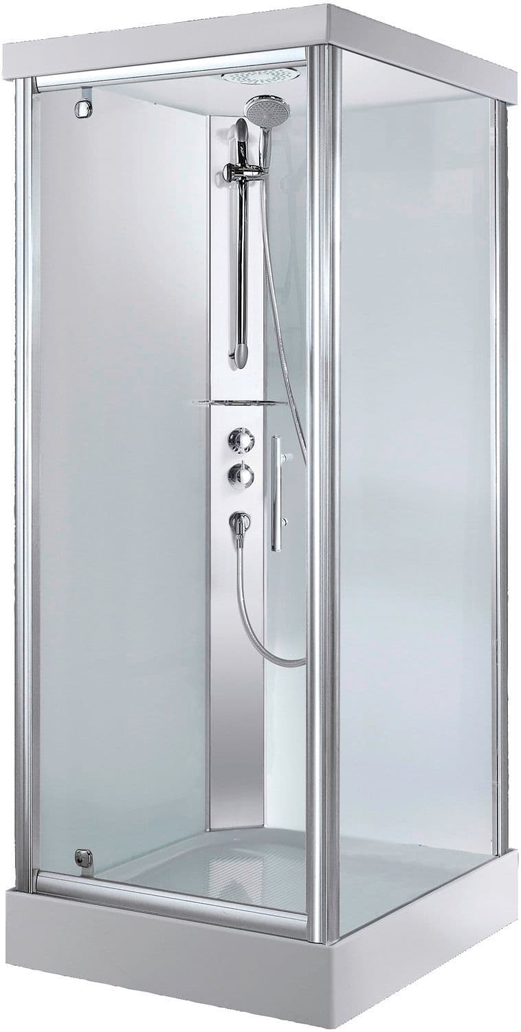 CABINE DOUCHE DESCO COLLECTION 90-90 + THERMOSTAT A ENCASTRER VERRE RAIN vue 1