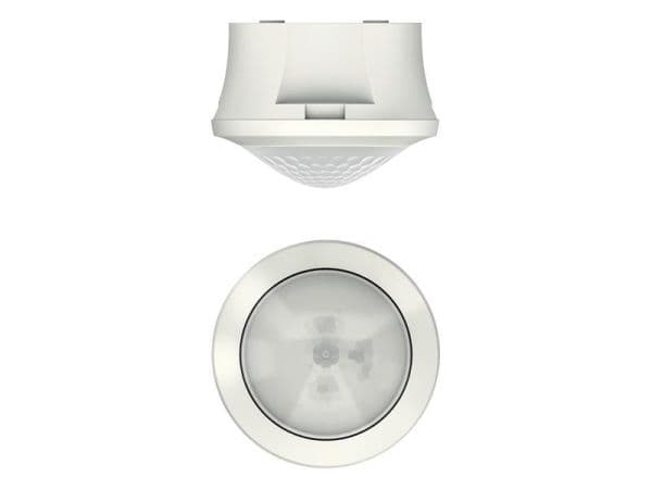 Détecteur de présence Blanc apparent 360° 1 canal 8m IP54 80W Led vue 1