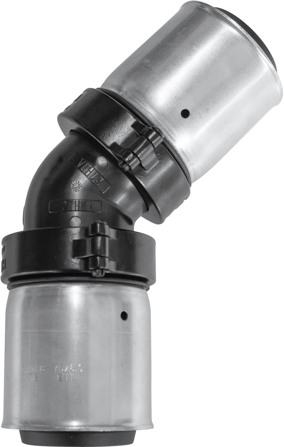 COUDE A SERTIR SYNTHETIQUE HENCO 45° 75-75MM vue 1