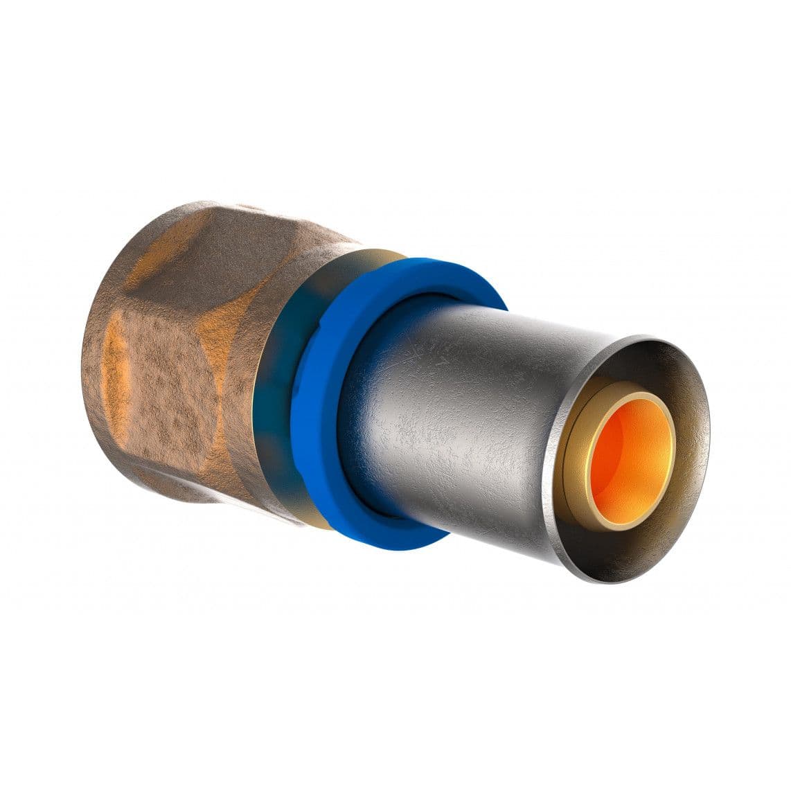 988713455 LT pièce intermédiaire, vierge, 26 mm x 3/4" F, raccord à sertir pour tube multicouche vue 1