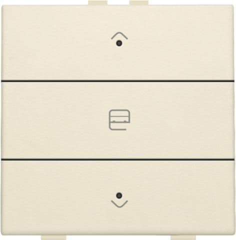 Commande de moteur simple avec Led pour Niko Home control 3 x Creme vue 1