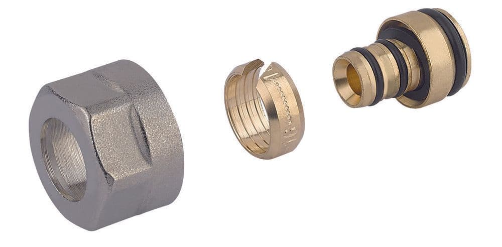 intro raccord de connexion 3/4" F eurocône Pex-Alu 16 x 2 mm par pièce vue 1