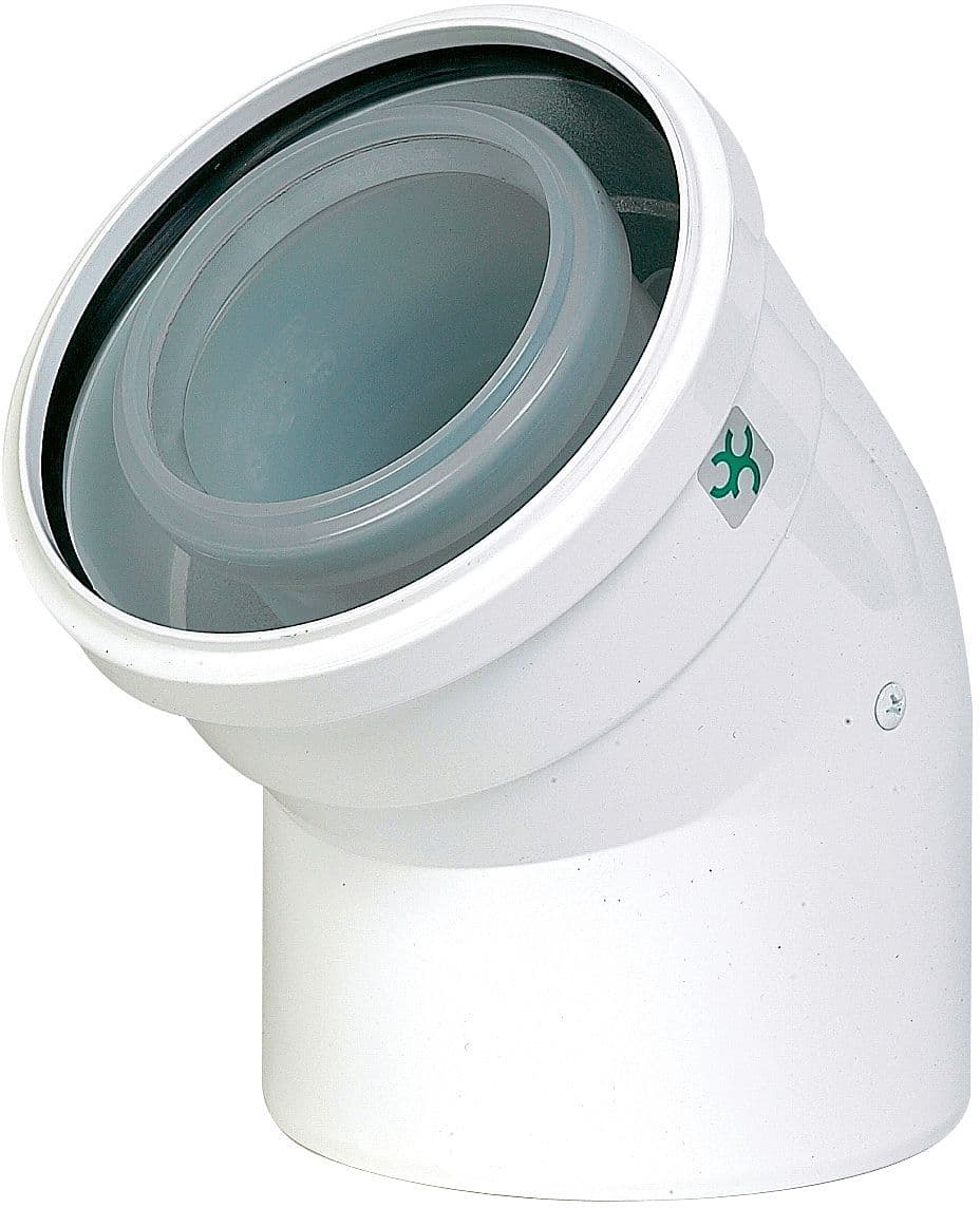 ROLUX COUDE CONCENTRIQUE 45° 100/150MM METAL/PP UBBINK vue 1