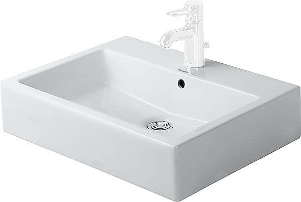 VASQUE A POSER LIBRE VERO DURAVIT 500X470MM +TROU ROBINET/TROP-PLEIN BLANC vue 1