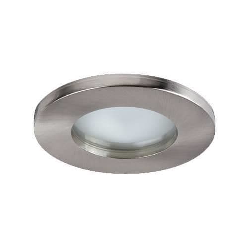 Spot encastré fixe 50W Nickel Satiné Gu10 diamètre 82mm IP65 vue 1