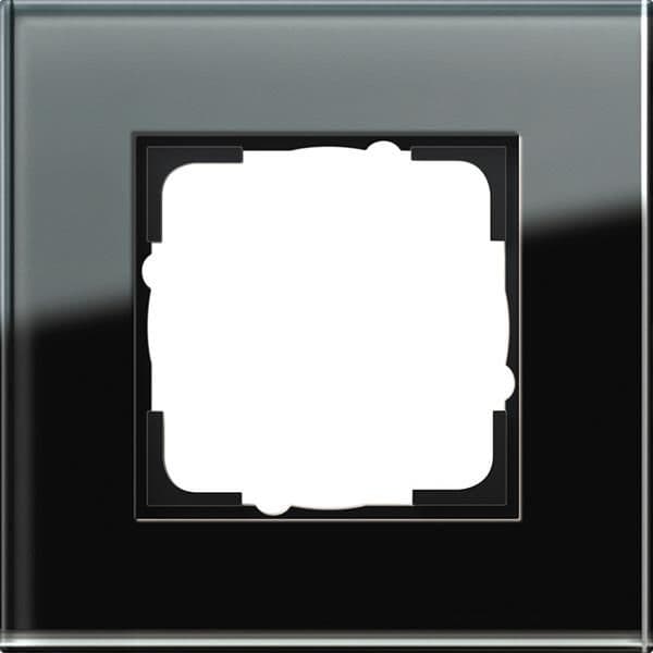 Cadre de finition Gira Esprit Noir verre Noir vue 1