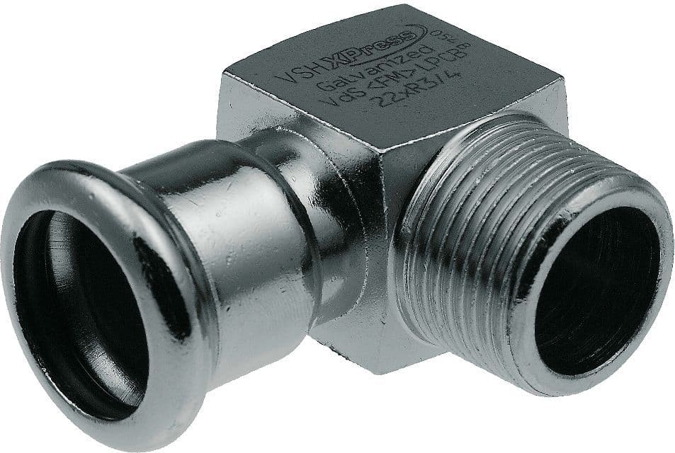 ACIER ZING.A SERT.COUDE M VSH 1/2"-22MM vue 1