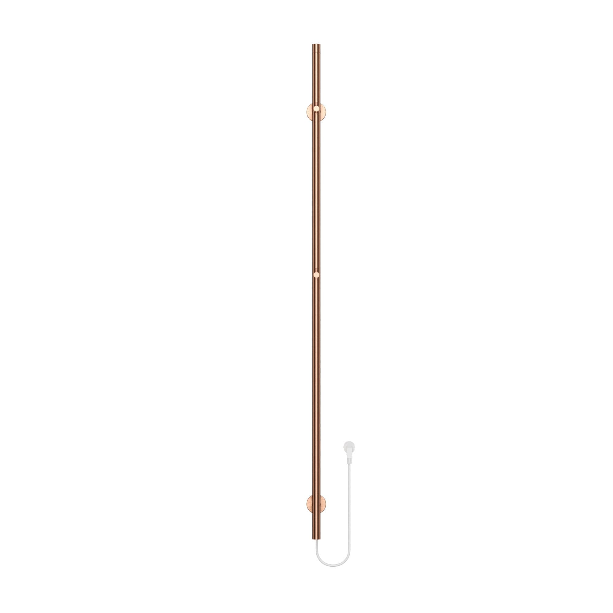 BELRAD ROD SÈCHE-SERVIETTES À TIGE - ÉLECTRIQUE - SIMPLE - 60W - Ø2,5CM - 150X6,3X12,7 CM - CUIVRE BROSSÉ vue 1