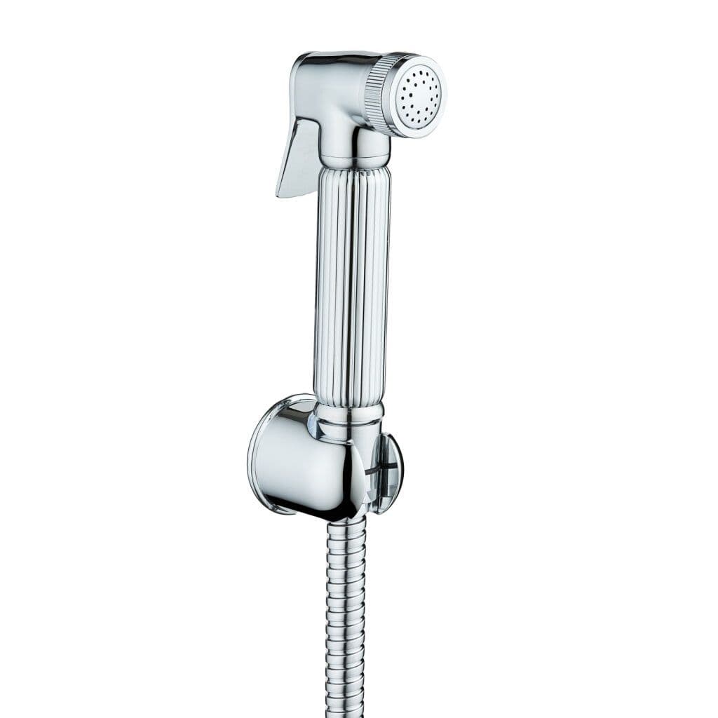 ALONI DESIGN SET WC-(BIDET) DOUCHETTE RONDE - CHROME vue 1