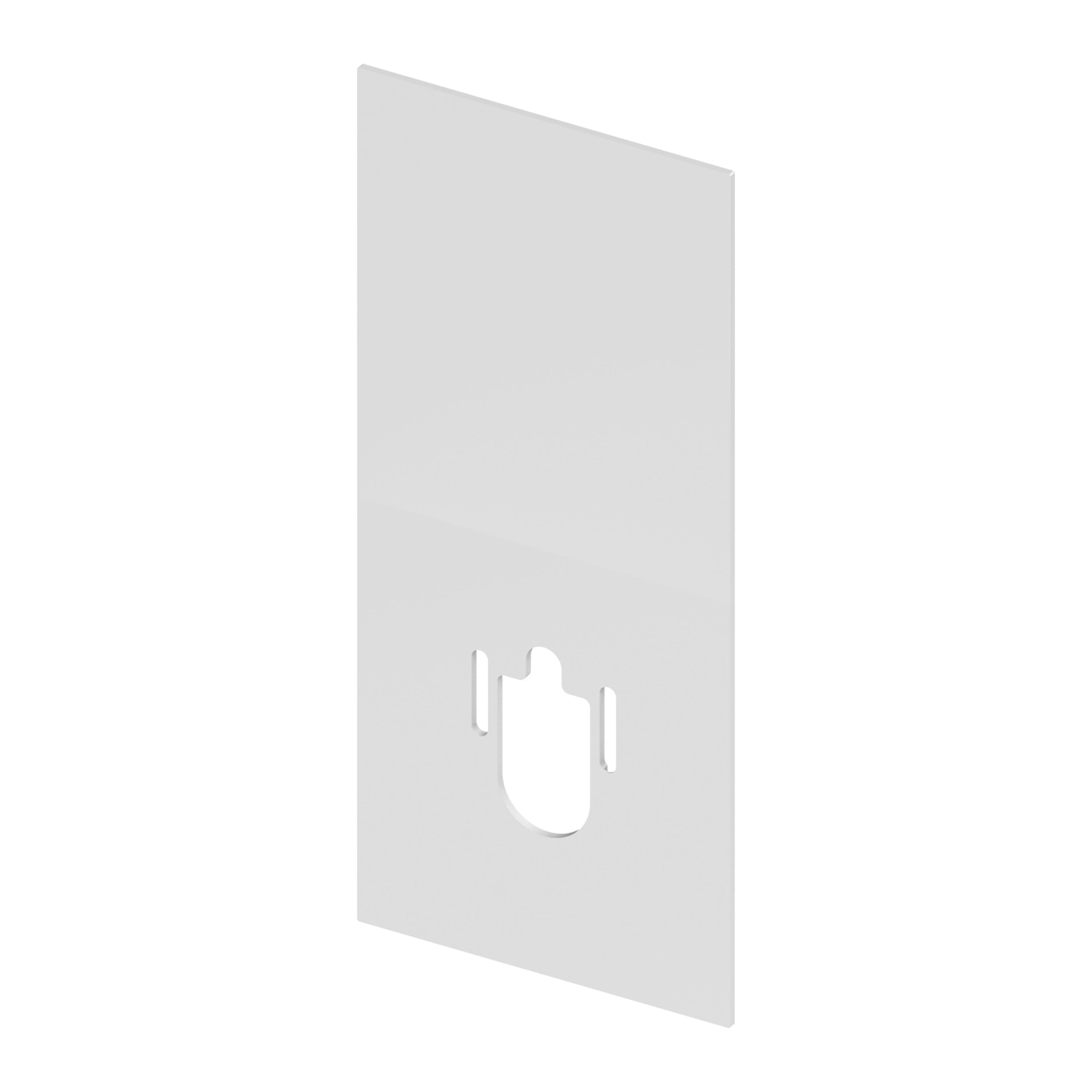 TECE PLAQUE D'ADAPTATION TECE POUR TOILETTE SUSPENDUE AVEC BIDET - BLANC MAT vue 1