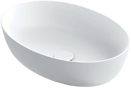 VASQUE A POSER NEO E 54X38 SANS PLAGE ROBINET/TROP-PLEIN XONYX BLANC SATIN vue 1