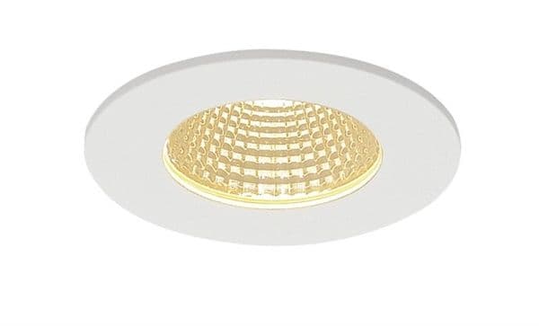 Patta - f plafonnier encastré, rond, Blanc mat, 9W 38°, 3000K, driver inclus vue 1